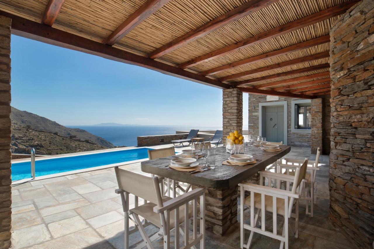Acron Andros - Luxury Villa With Private Pool Korthio Exterior photo